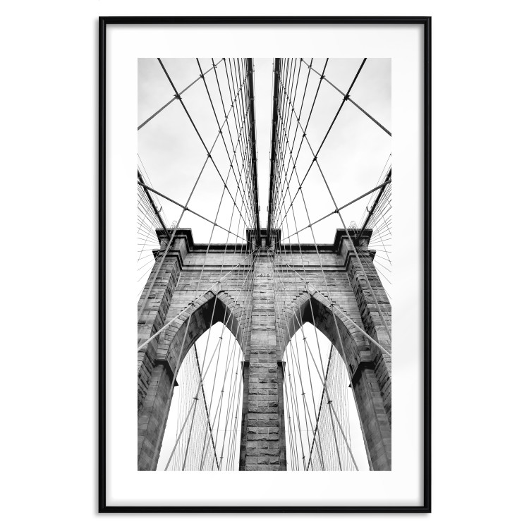 Wall Poster Architectural details - black and white shot of a bridge seen from below 115008 additionalImage 15