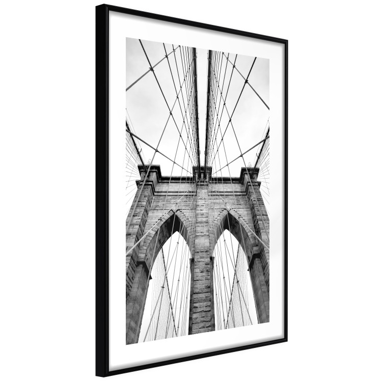 Wall Poster Architectural details - black and white shot of a bridge seen from below 115008 additionalImage 11