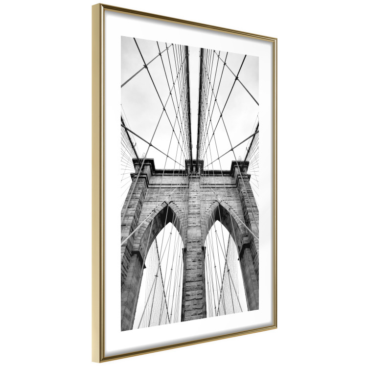 Wall Poster Architectural details - black and white shot of a bridge seen from below 115008 additionalImage 6