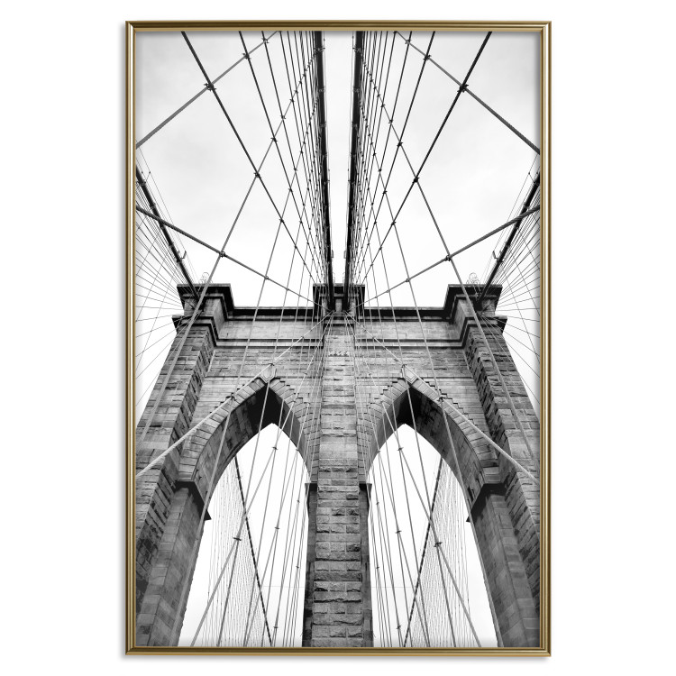 Wall Poster Architectural details - black and white shot of a bridge seen from below 115008 additionalImage 16