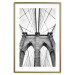 Wall Poster Architectural details - black and white shot of a bridge seen from below 115008 additionalThumb 14
