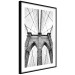 Wall Poster Architectural details - black and white shot of a bridge seen from below 115008 additionalThumb 11