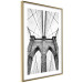 Wall Poster Architectural details - black and white shot of a bridge seen from below 115008 additionalThumb 6