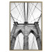 Wall Poster Architectural details - black and white shot of a bridge seen from below 115008 additionalThumb 16