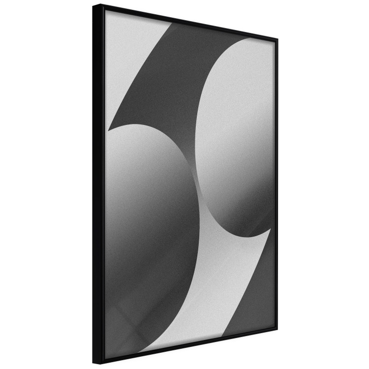 Wall Poster Sixty-Nine - black and white composition on a geometric background 116608 additionalImage 10