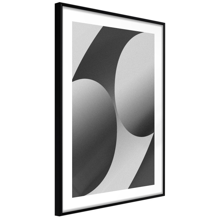 Wall Poster Sixty-Nine - black and white composition on a geometric background 116608 additionalImage 11