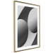 Wall Poster Sixty-Nine - black and white composition on a geometric background 116608 additionalThumb 6