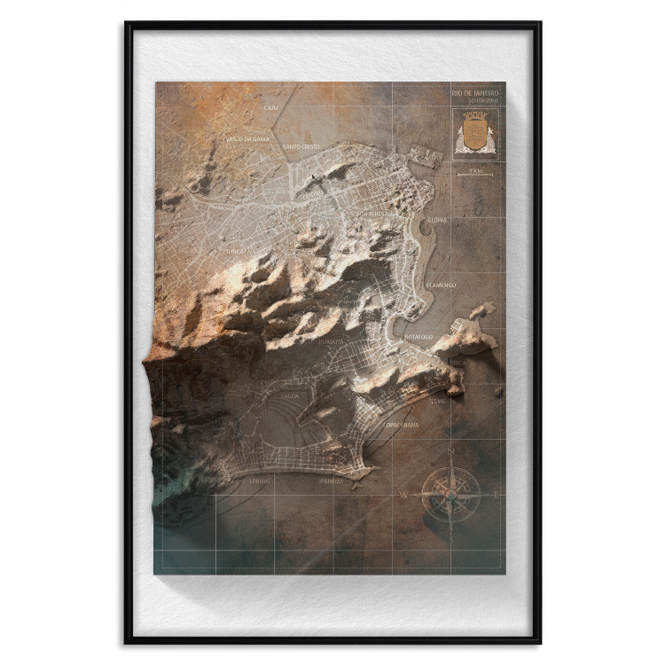 Wall Poster Isometric Map: Rio de Janeiro - city map with English texts 118508 additionalImage 18