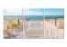 Canvas Print Holiday at the Seaside (3 Parts) 122208