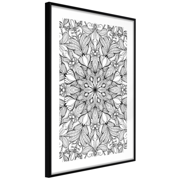 Wall Poster Monochromatic Mandala - black and white oriental patterns in Zen style 122308 additionalImage 11