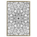 Wall Poster Monochromatic Mandala - black and white oriental patterns in Zen style 122308 additionalThumb 20