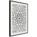 Wall Poster Monochromatic Mandala - black and white oriental patterns in Zen style 122308 additionalThumb 3