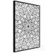 Wall Poster Monochromatic Mandala - black and white oriental patterns in Zen style 122308 additionalThumb 10