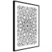 Wall Poster Monochromatic Mandala - black and white oriental patterns in Zen style 122308 additionalThumb 13