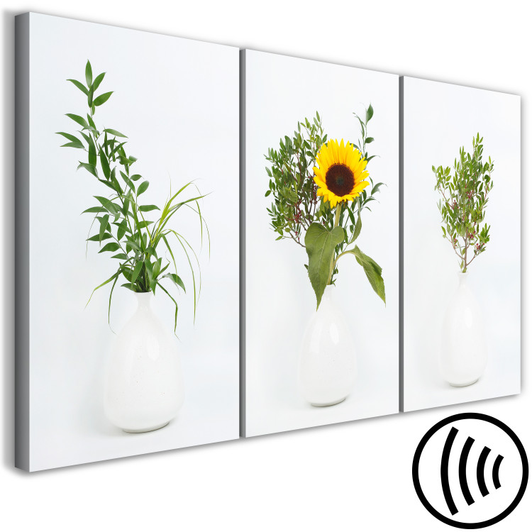 Canvas Print Sunflowers and Grasses (3 Parts) 124408 additionalImage 6
