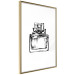 Wall Poster Scent of Luxury - black and white pattern of a glass perfume bottle with a ribbon 125108 additionalThumb 8
