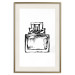 Wall Poster Scent of Luxury - black and white pattern of a glass perfume bottle with a ribbon 125108 additionalThumb 19