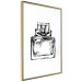Wall Poster Scent of Luxury - black and white pattern of a glass perfume bottle with a ribbon 125108 additionalThumb 14