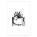 Wall Poster Scent of Luxury - black and white pattern of a glass perfume bottle with a ribbon 125108 additionalThumb 25
