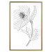 Wall Poster Spring Sketch - abstract black line art of plant on white background 128408 additionalThumb 14