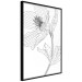 Wall Poster Spring Sketch - abstract black line art of plant on white background 128408 additionalThumb 13