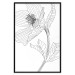 Wall Poster Spring Sketch - abstract black line art of plant on white background 128408 additionalThumb 18