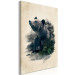 Canvas Art Print Bear Valley (1-piece) Vertical - animal emerging from the woods 130408 additionalThumb 2