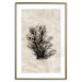 Poster Oceanic Flora - black plant composition on a beige textured background 134508 additionalThumb 16