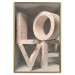 Poster Love in Hearts - texts in heart shapes with 3D effect on a light background 135508 additionalThumb 26
