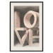 Poster Love in Hearts - texts in heart shapes with 3D effect on a light background 135508 additionalThumb 23