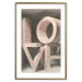 Poster Love in Hearts - texts in heart shapes with 3D effect on a light background 135508 additionalThumb 24