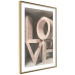 Poster Love in Hearts - texts in heart shapes with 3D effect on a light background 135508 additionalThumb 16