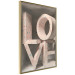 Poster Love in Hearts - texts in heart shapes with 3D effect on a light background 135508 additionalThumb 17