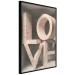 Poster Love in Hearts - texts in heart shapes with 3D effect on a light background 135508 additionalThumb 18