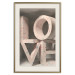 Poster Love in Hearts - texts in heart shapes with 3D effect on a light background 135508 additionalThumb 22