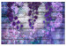 Canvas Art Print Lavender Charm (1-piece) Wide - purple flowers and planks in the background 138608