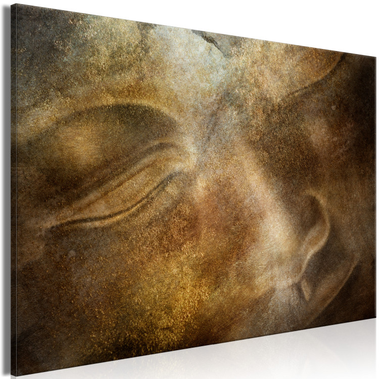 Canvas Art Print Buddy's Thoughts (1-piece) Wide - oriental composition in Zen style 138808 additionalImage 2