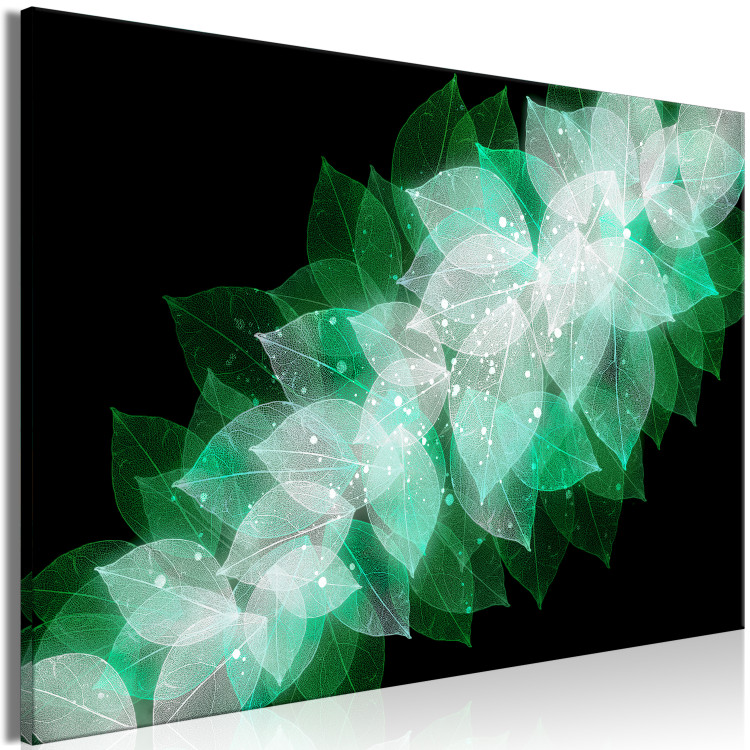 Canvas Art Print Nature Abstraction (1-piece) Wide - third variant - leaves 142608 additionalImage 2