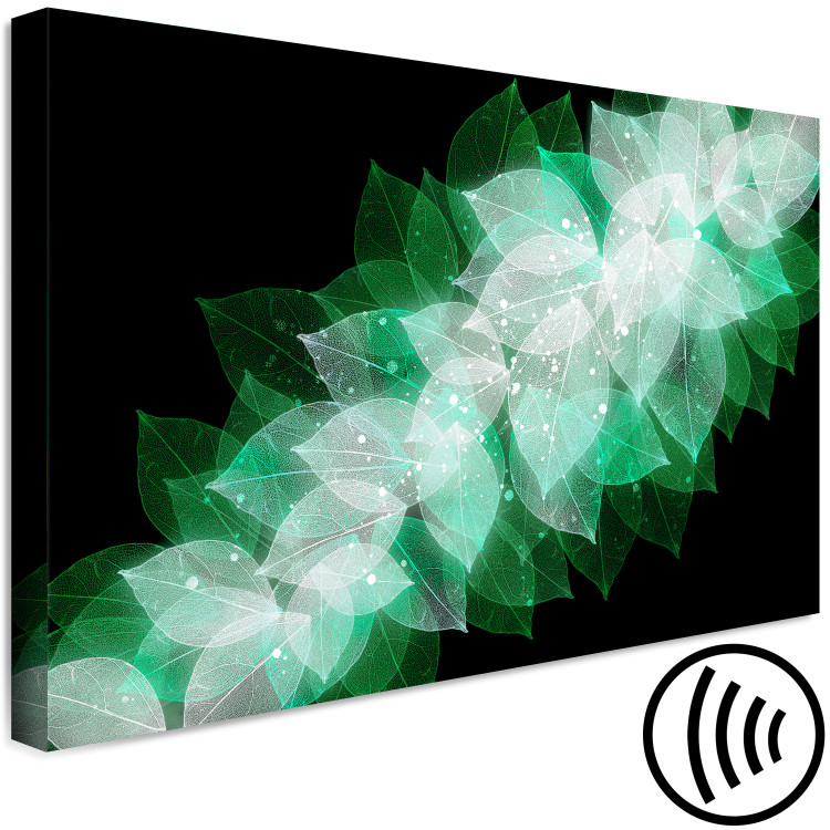 Canvas Art Print Nature Abstraction (1-piece) Wide - third variant - leaves 142608 additionalImage 6