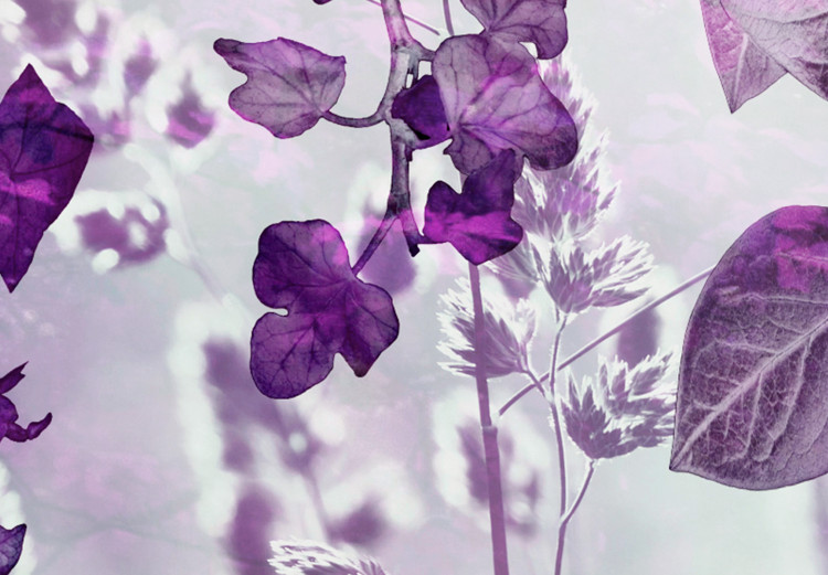 Canvas Purple Garden (1-piece) - landscape in violet-hued leaves 143808 additionalImage 5