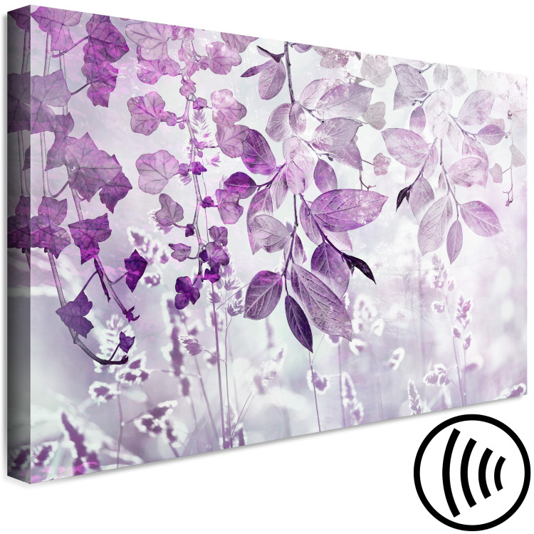 Canvas Purple Garden (1-piece) - landscape in violet-hued leaves 143808 additionalImage 6