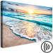 Canvas Sea Landscape - Sunny Turquoise Waves at Sunset 147708 additionalThumb 6