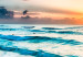 Canvas Sea Landscape - Sunny Turquoise Waves at Sunset 147708 additionalThumb 4