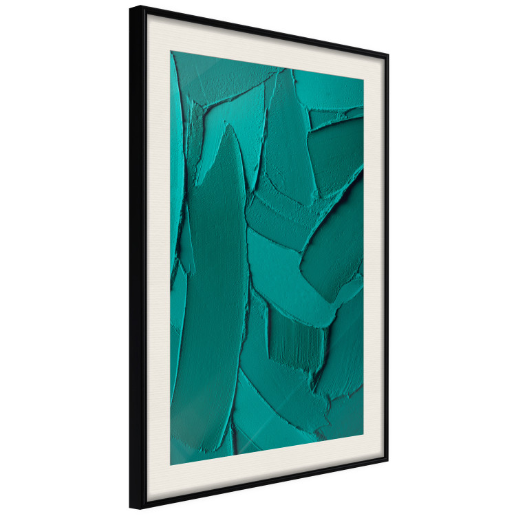 Wall Poster Green Abstraction - Clear Structure of Matter and Forms 149708 additionalImage 9
