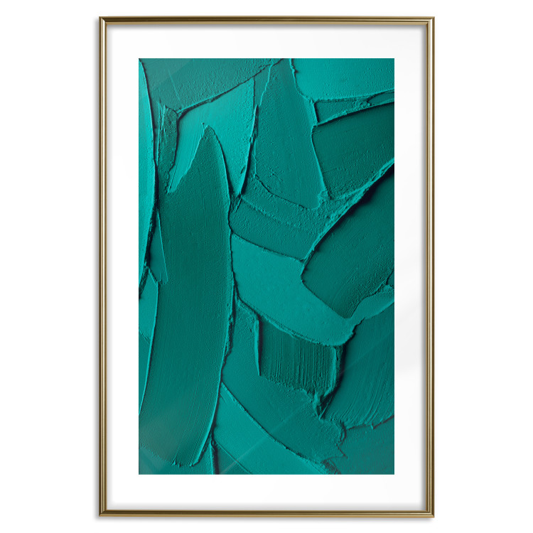 Wall Poster Green Abstraction - Clear Structure of Matter and Forms 149708 additionalImage 25