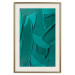Wall Poster Green Abstraction - Clear Structure of Matter and Forms 149708 additionalThumb 26