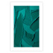 Wall Poster Green Abstraction - Clear Structure of Matter and Forms 149708 additionalThumb 21