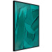 Wall Poster Green Abstraction - Clear Structure of Matter and Forms 149708 additionalThumb 5