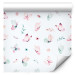 Wallpaper Spring - Pastel Butterflies, Flowers, Leaves and Feathers on a White Background 149908 additionalThumb 1