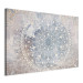 Canvas Mandala - A Bright Cream-Colored Ornament on a Blue Background 151208 additionalThumb 2